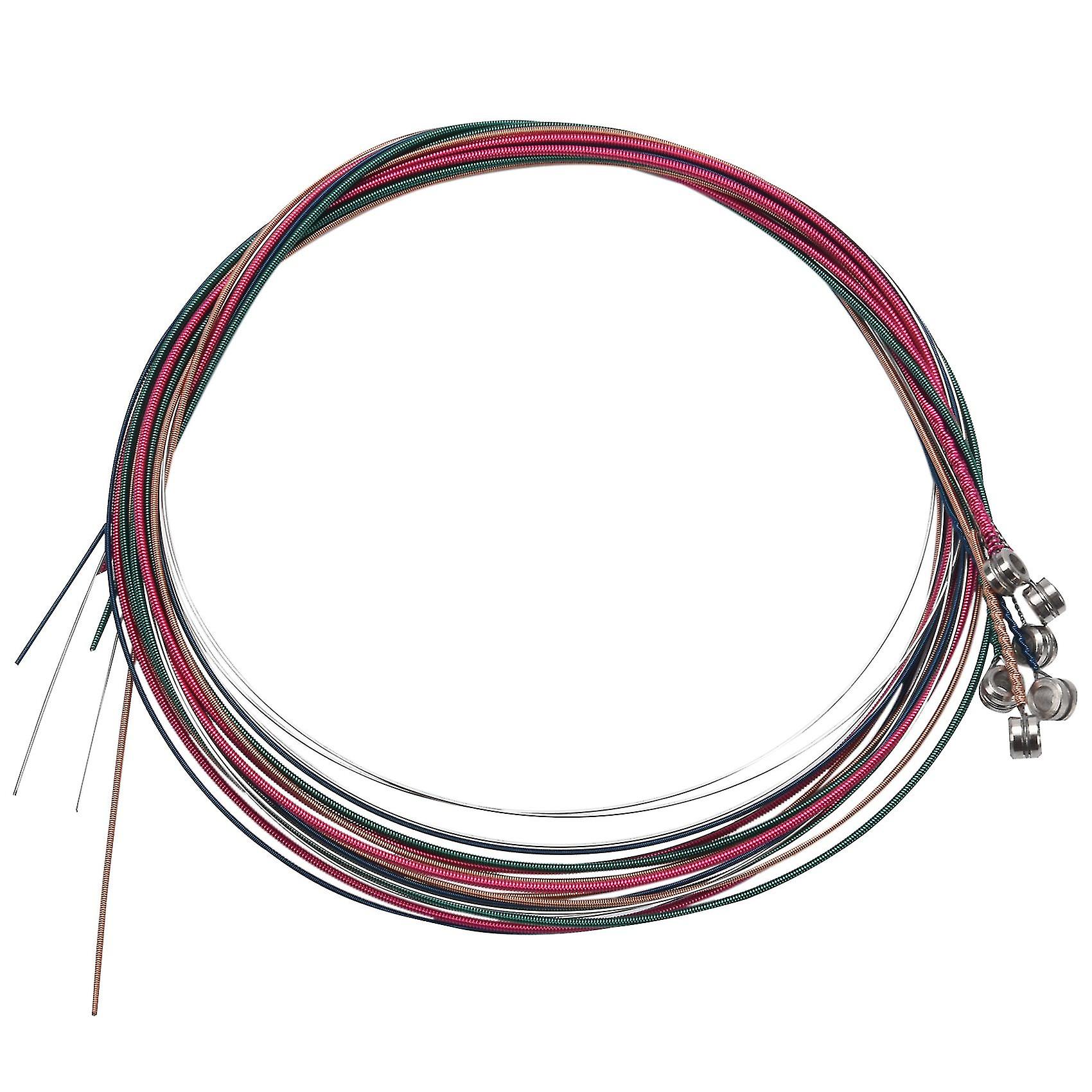 Set Rainbow Colorful Color String For Acoustic Guitar