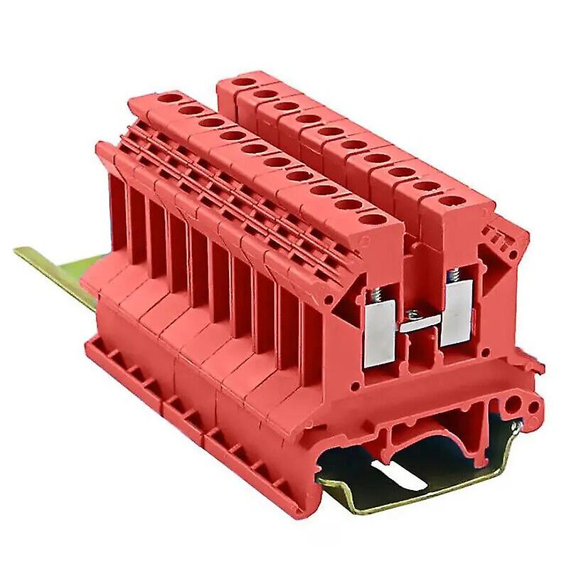 10pcs Din Rail Terminal Block UK-2.5B Electric Wire Cable Universal Screw Connector Terminal Block Strip Block UK2.5B~1191