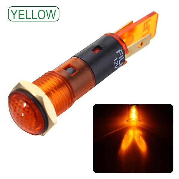 Dc 12v 8mm Led Indicator Car Boat Light Pilot Dash Dashboard Panel Warning Lamp