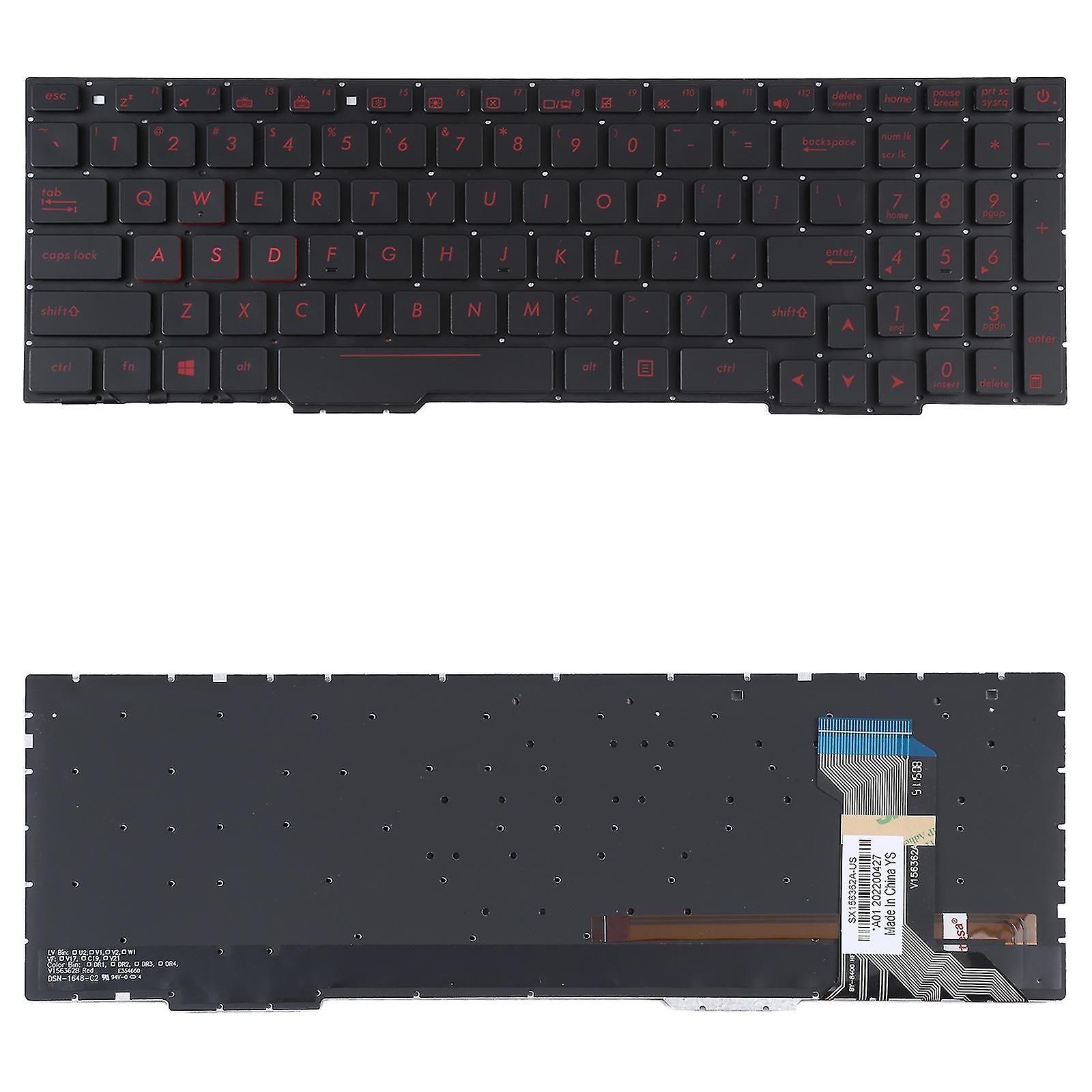 Us Keyboard With Backlight  For Asus Gl553vw Zx53v Fx53vd