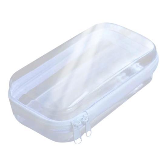 Waterproof Toy Storage Bin Durable PVC Material Reinforced Seam Scratch-resistant Container Zippered Hard Pouch