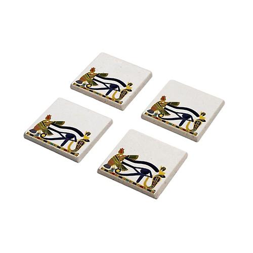 Horus Egypt Stone Coasters Set For Home Decore