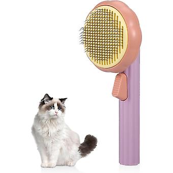 Grooming brush for cats and dogs for removing dead hair and tangles from long or short haired pets (