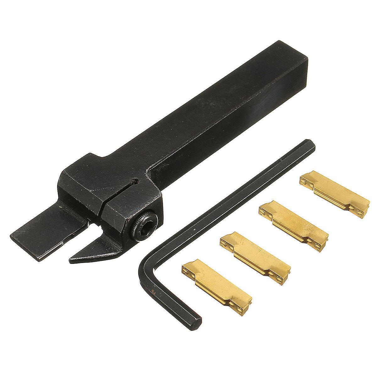 External Grooving Tool Turning Tool Holder For 3mm Cut With 4pcs Mgmn300 Inserts