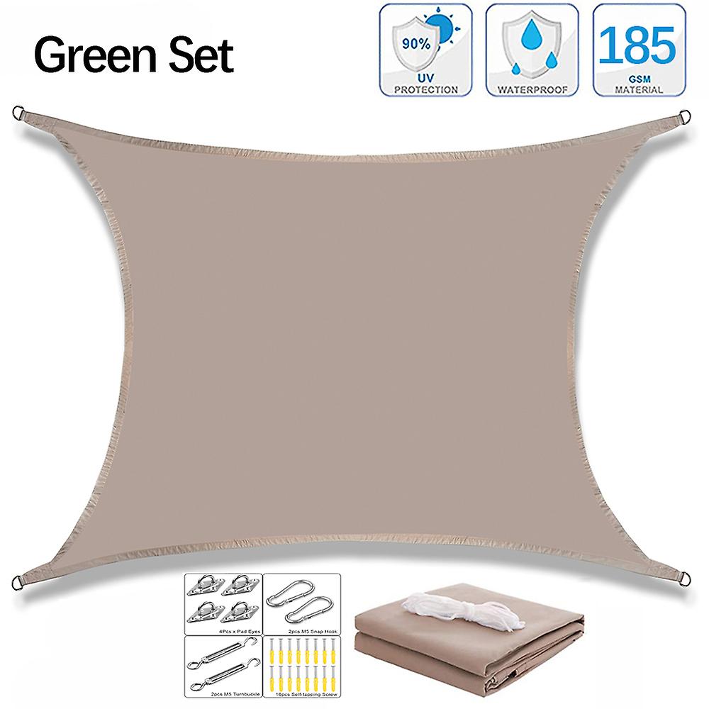 Vela ombreggiante di protezione UV impermeabile esterna, tenda da sole in poliestere 300d, copertura antipioggia da giardino Baldacchino