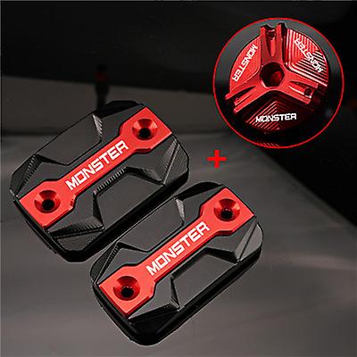 怪物配件摩托车前制动液油箱盖和加注口盖，适用于杜卡迪 Hypermotard Monster 796 795 696 695 821