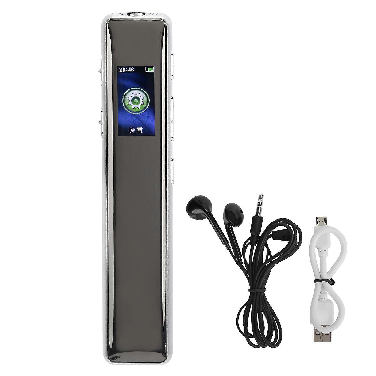 Mini Digital Voice Recorder Chargable Portable Recorder With Playback For Lectures Meetings Interviews32gb