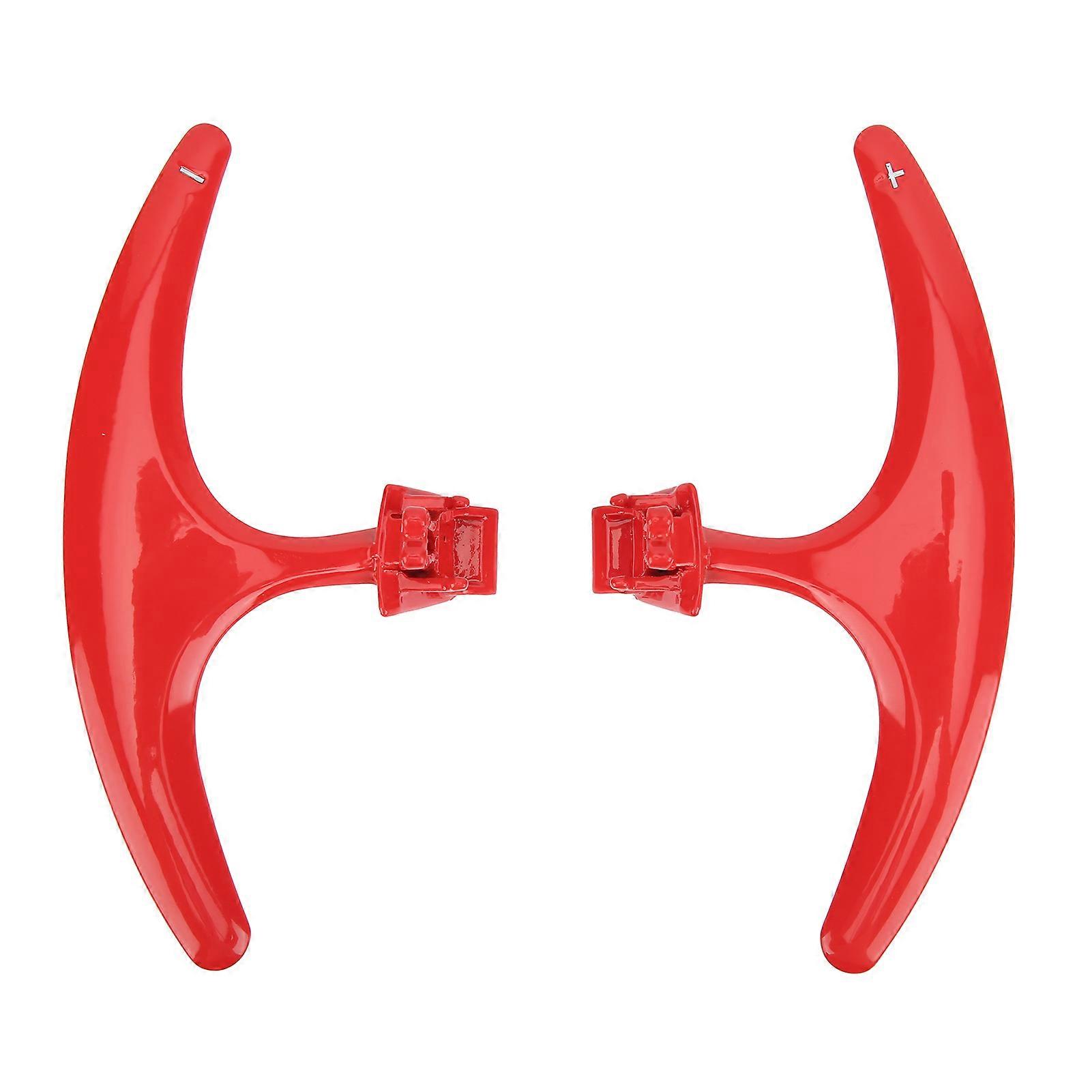 2PCS Shifter Paddle Aluminium Alloy Accessories Replacement for Cayenne 20172021Red E2U712