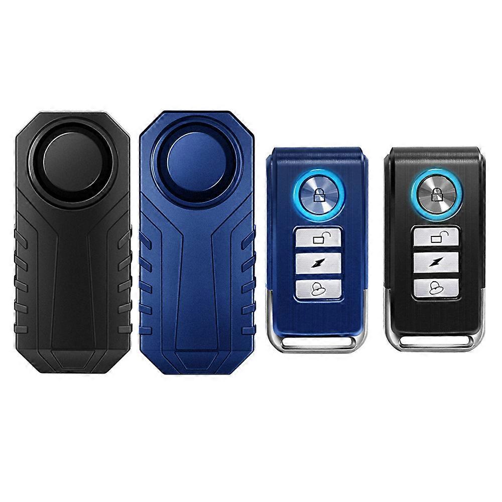 Bloopow Wireless Remote Bicycle Alarm Waterproof Anti-theft Bike Motorcycle Wireless Alarm Vibration Motion Sensor Security~9038