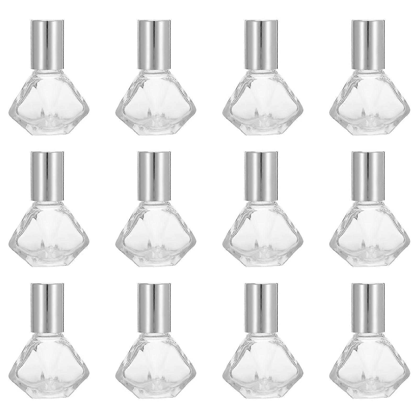 12Pcs 8ML Glass Mini Roll On Bottles Empty Essential Oil Roller Ball Bottles