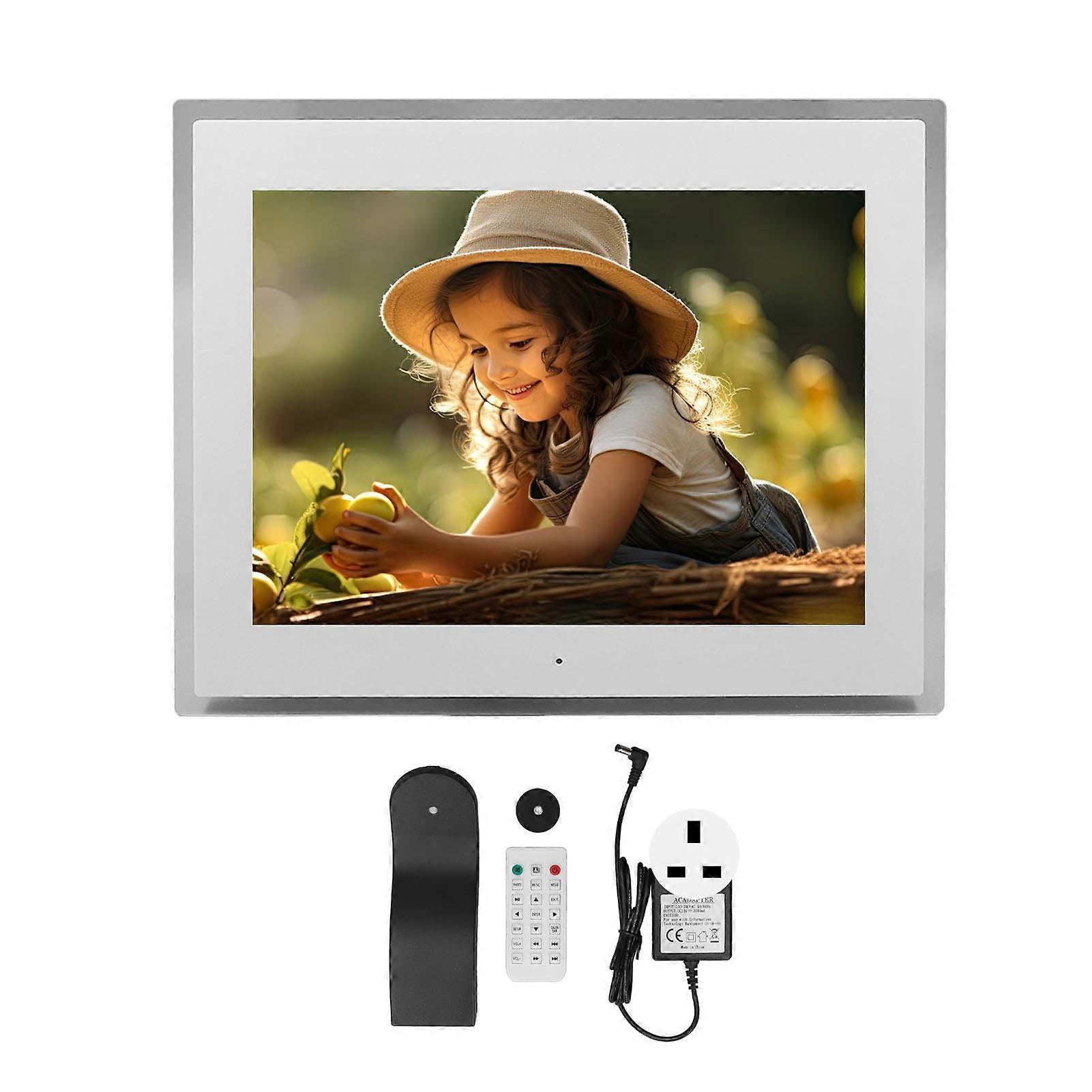 Digital Picture Frame 14.6in Ips Hd Acrylic Music Playback Multifunctional Electronic Photo Frame With Remote And Alarm Clock