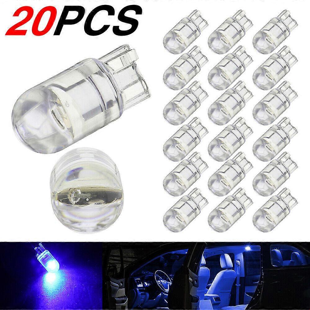 20pcs T10 Cob Light Bulbs Led Reading White 6000k Interior Light Dome Light Backup Turn Signal Lightcorner Light Parking Light
