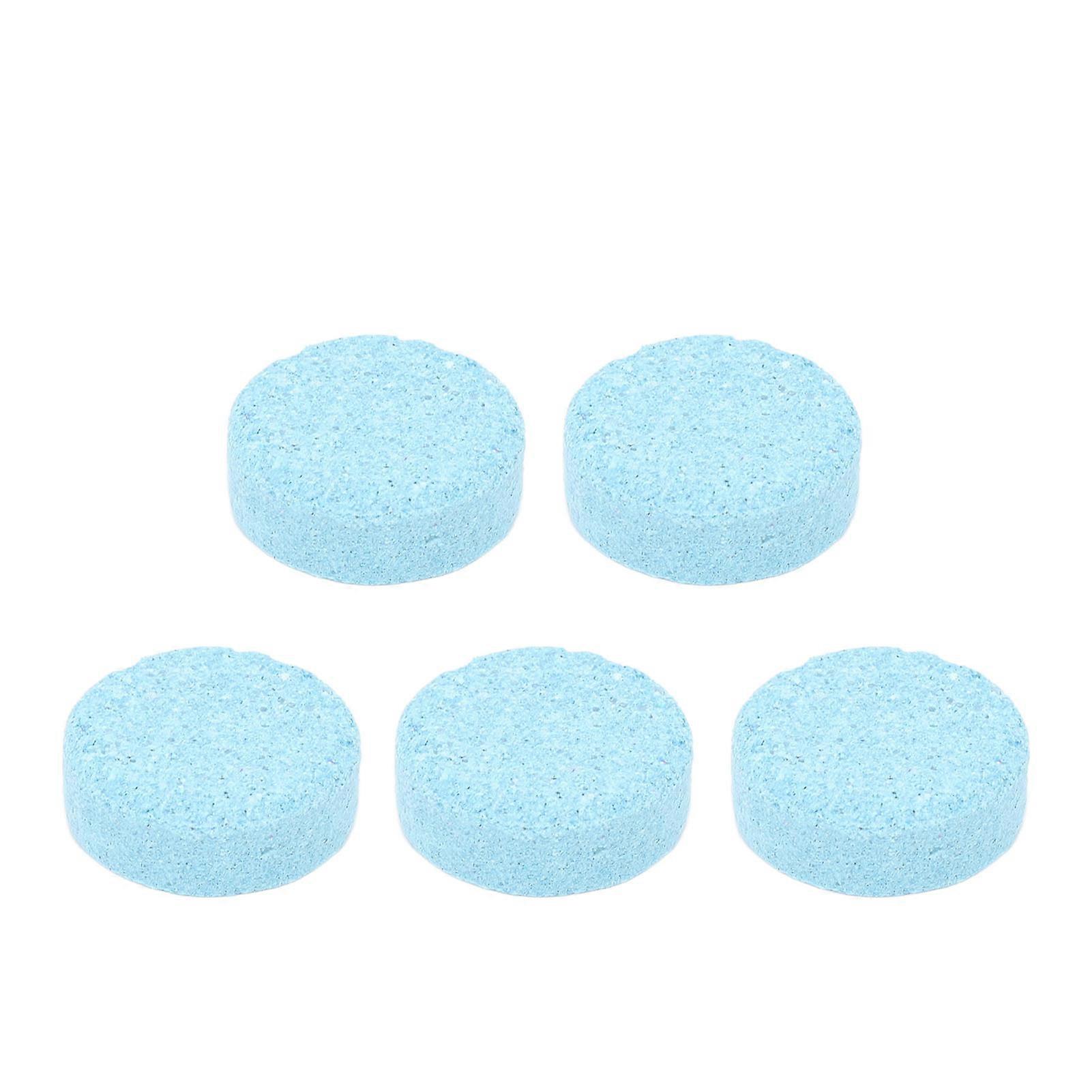 5pcs Solar Panel Solid Cleaner Portable Compact Car Windshield Wiper Tablet Effervescent Tablet