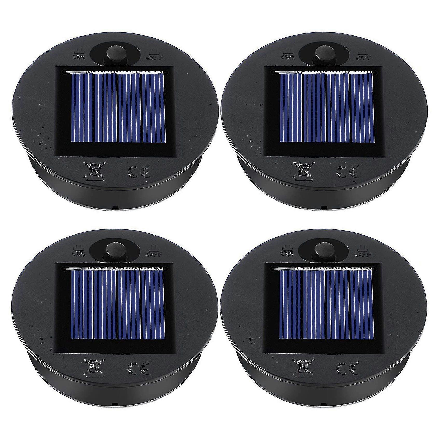 4pcs Replacement Solar Light Tops for Outdoor Hanging Lanterns