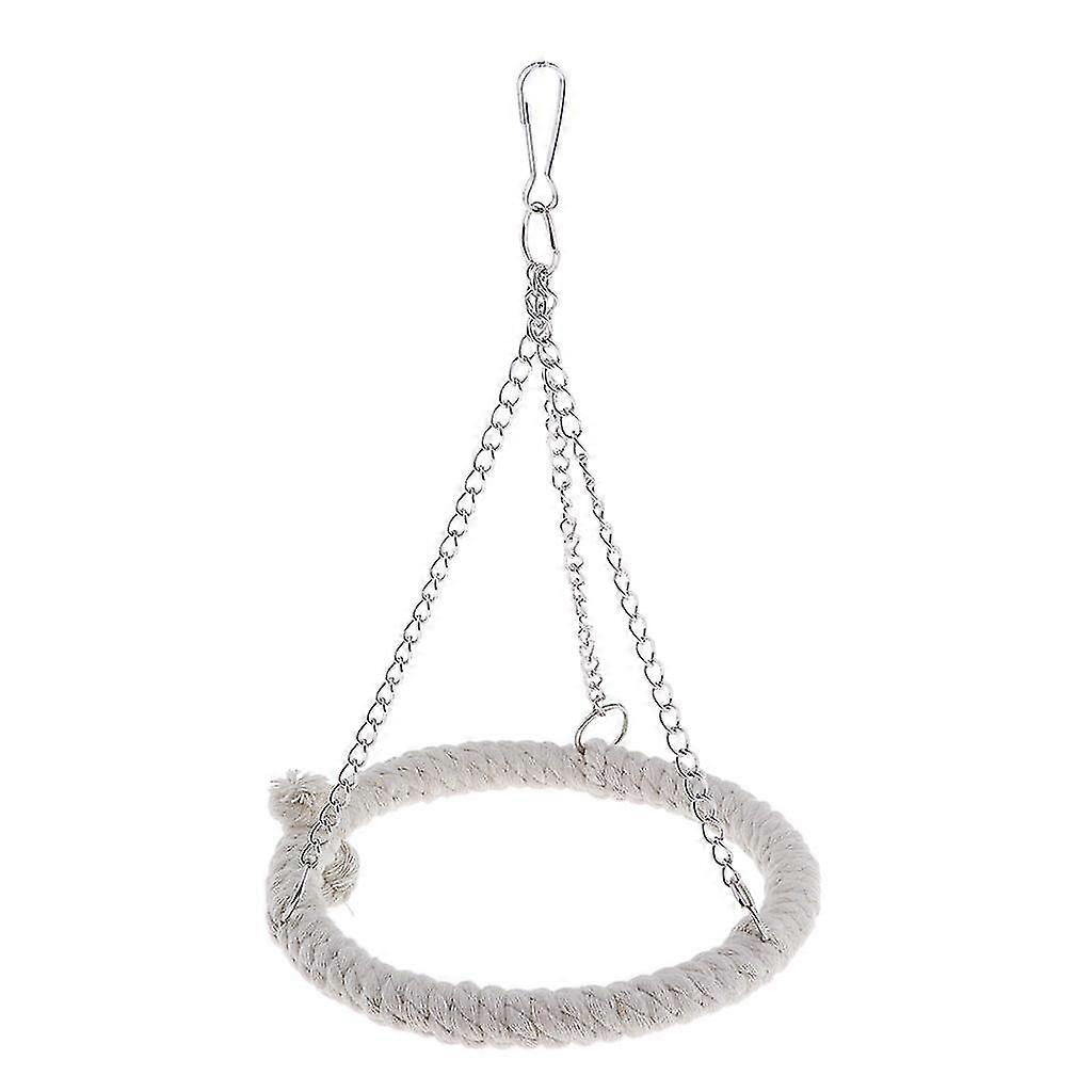 Chew Toys Parrot Swing Hanging Decor Accessory