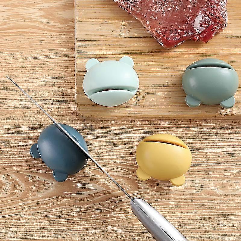 3pcs Cartoon knife sharpener kitchen sharpening stone creative home manual fast grinding scissors sharpening kitchen knives sharpener