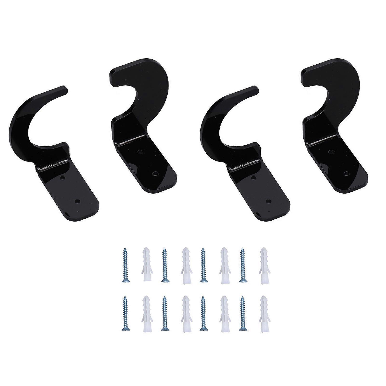 2 vægmonterede sværddisplaystativer, akryl, hjemme- eller kontorarrangør