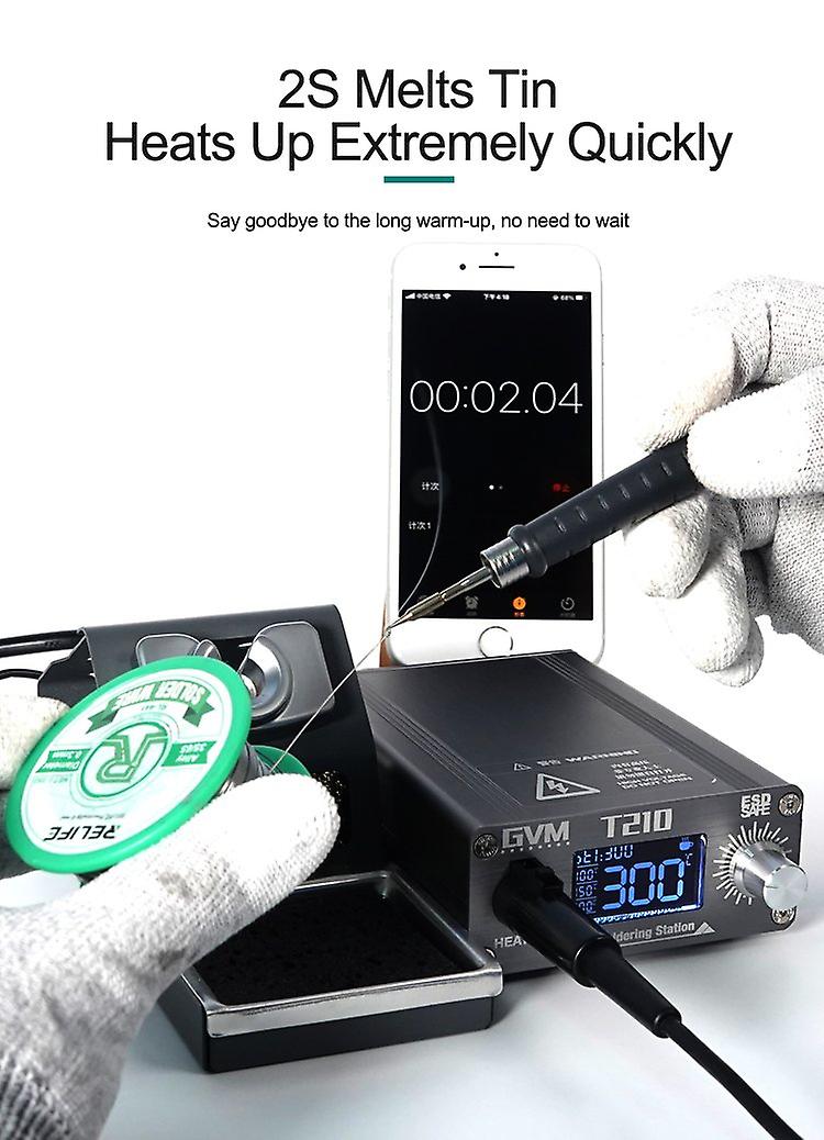 T210 soldering station solder rework station rapid warming 2s melting ...