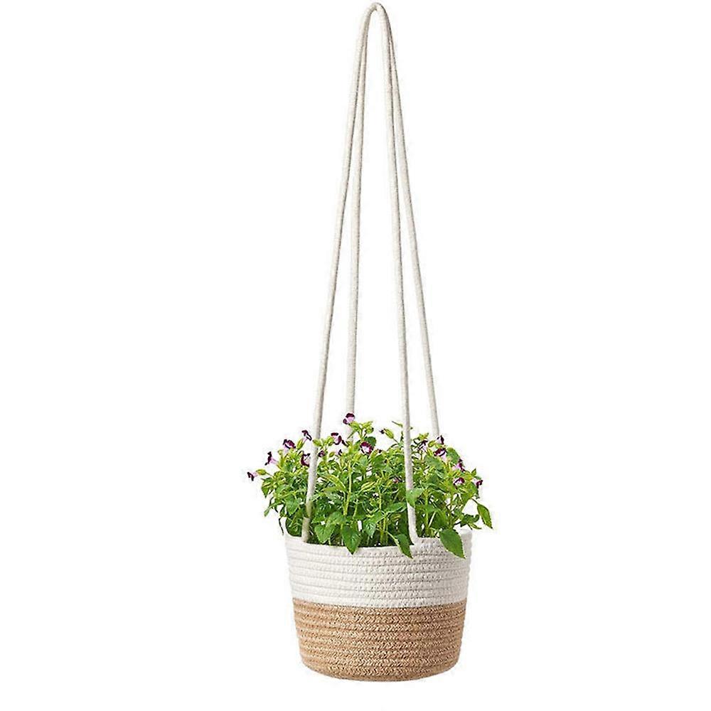 Add Greenery to Your Space with 1 Pcs Hanging Baskets for Plants - Hanging Macrame Planters & Woven Design