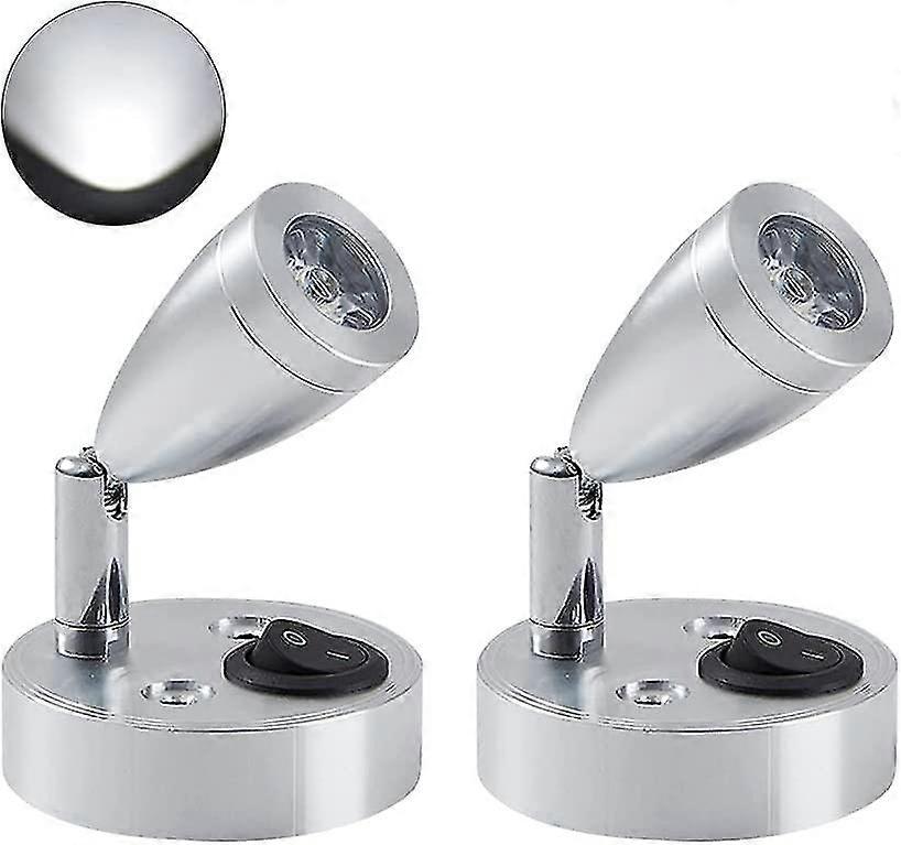 Indoor Lighting, Cardan Hose Led Reading Lights (silver) 2 Pieces