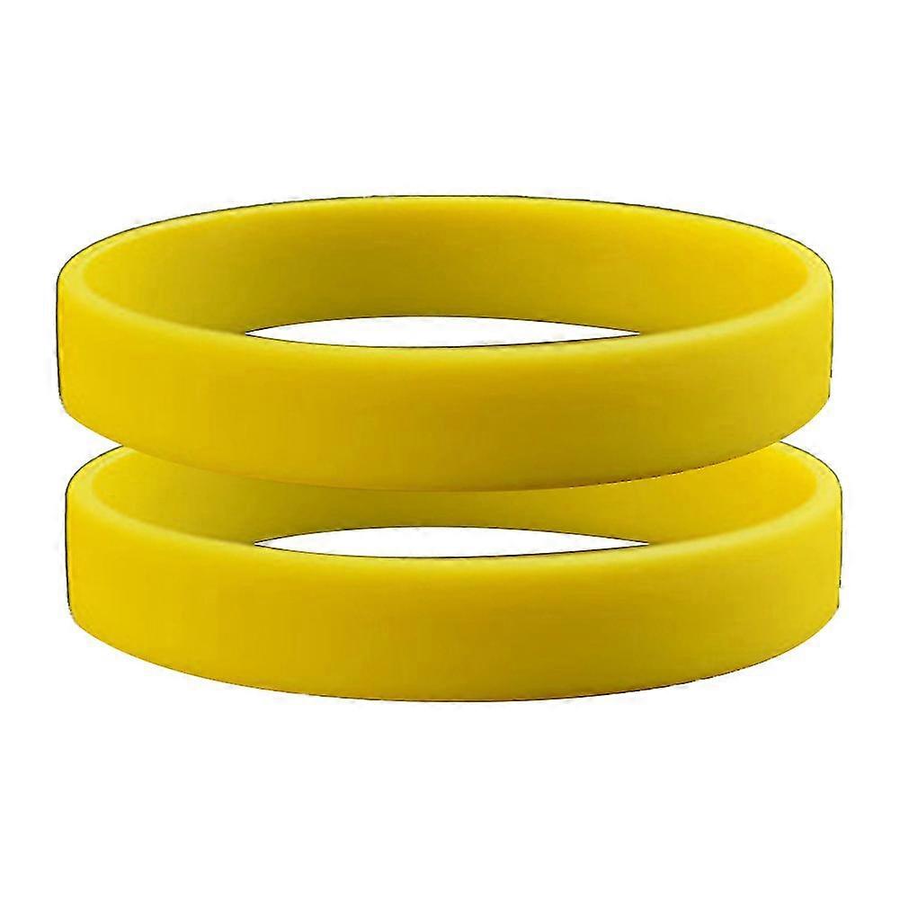 2 Pulseras de silicona de moda Muñequeras Pulseras de diseño deportivo de color sólido