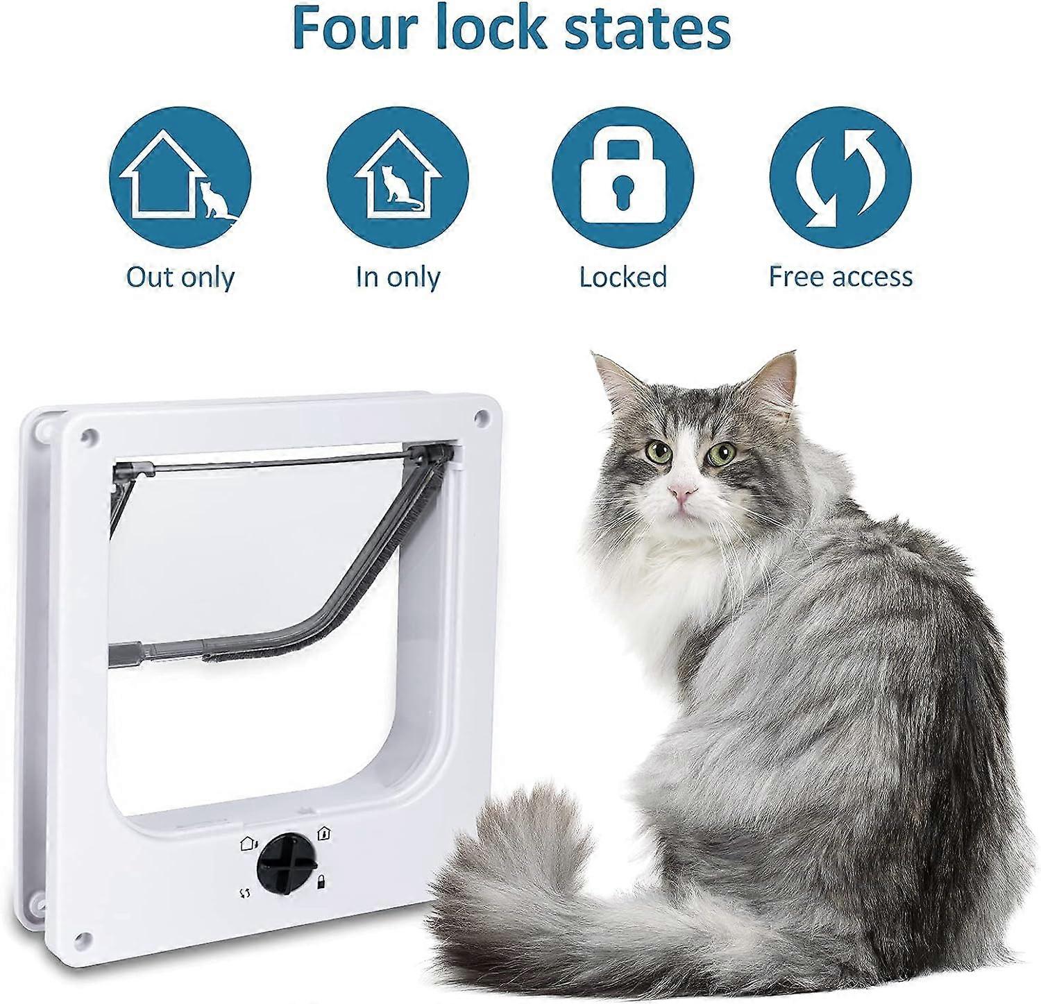 Upgraded Version EGETOTA Cat Doors Flap (for Cat up to 15.7lb