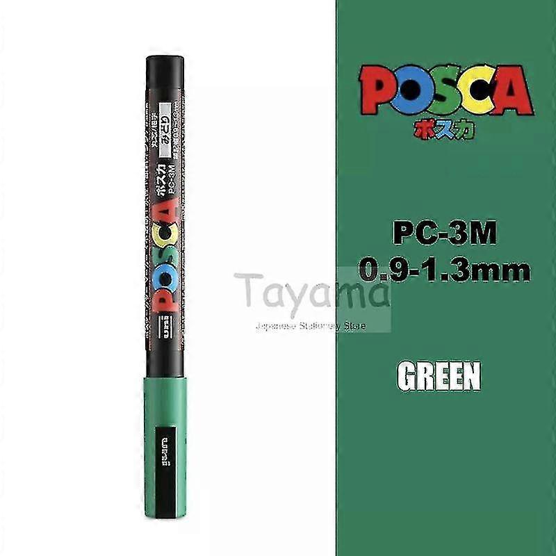 1pcs Uni Posca Pc-3m Δείκτης βαφής- Εξαιρετικά λεπτή άκρη σφαίρας 0.9-1.3mm Στυλό σήμανσης τέχνης με βάση το νερό 24 χρώματα διαθέσιμα - Δείκτες τέχνης -