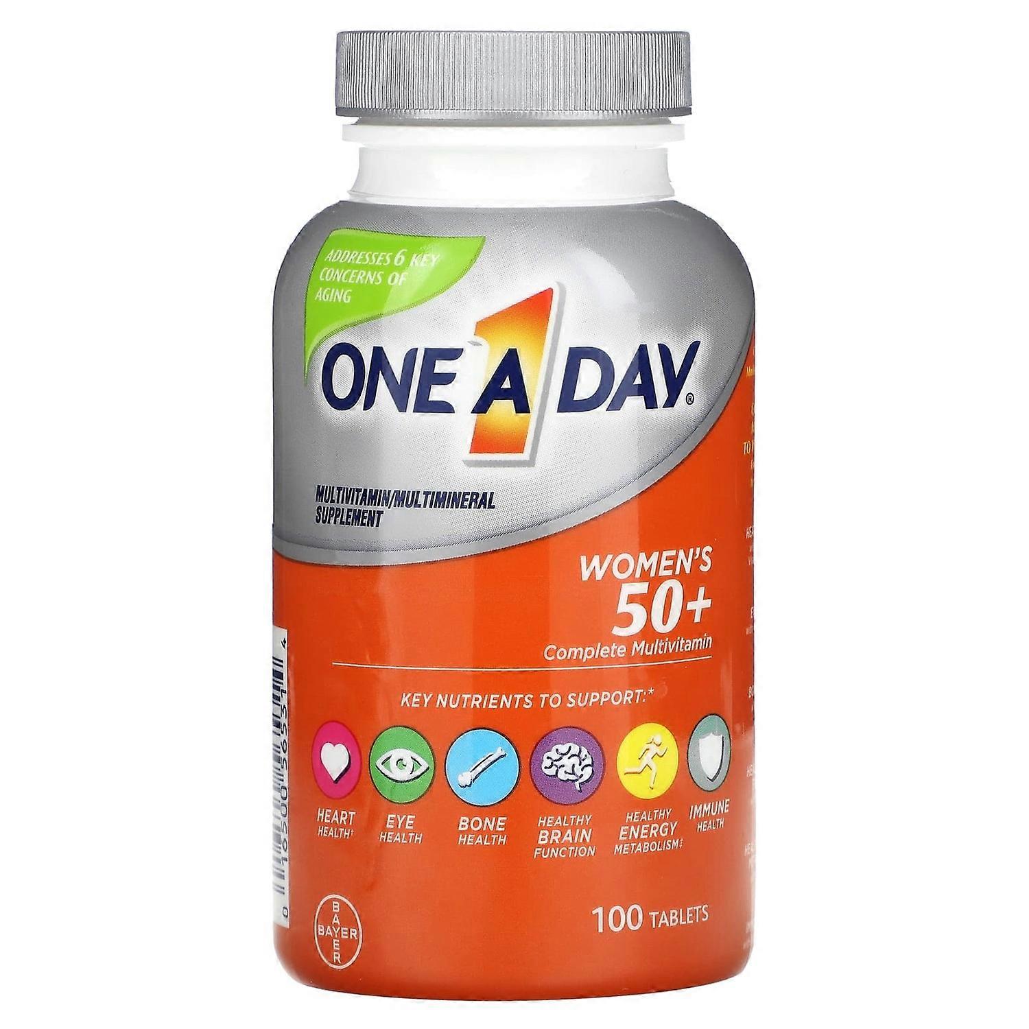 One-A-Day, Women's 50+, Complete Multivitamin, 100 Tablets