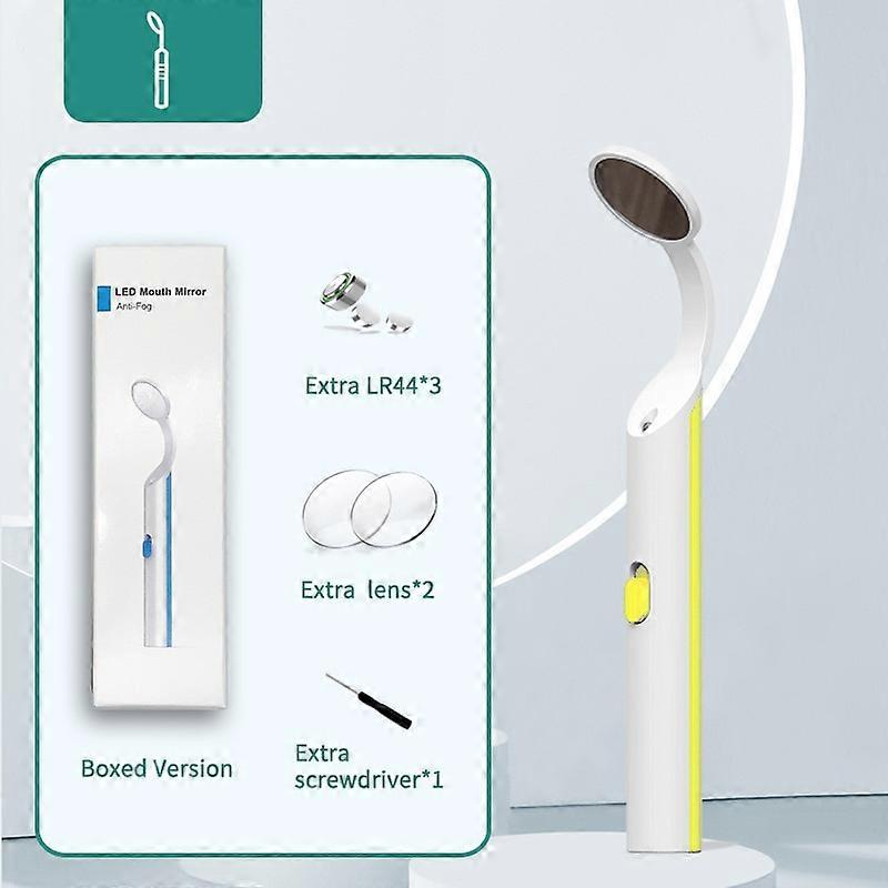 LED Oral Mirror Home Set High Density Microcrystalline Nano Coating Anti-Fog Oral Mirror Dental Endoscope