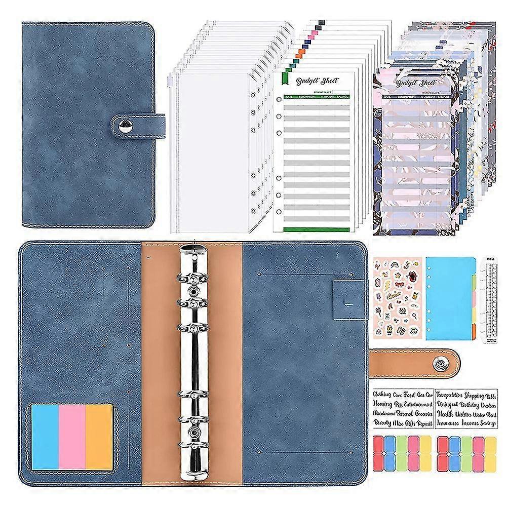 Budget Binder,49pc A6 Set Money Organiser Binder With Clear Cash Envelope,budget Sheets,for Work An