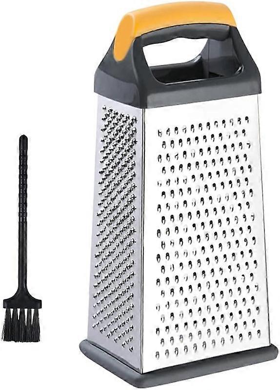 Stainless Steel Cheese Grater With Brush