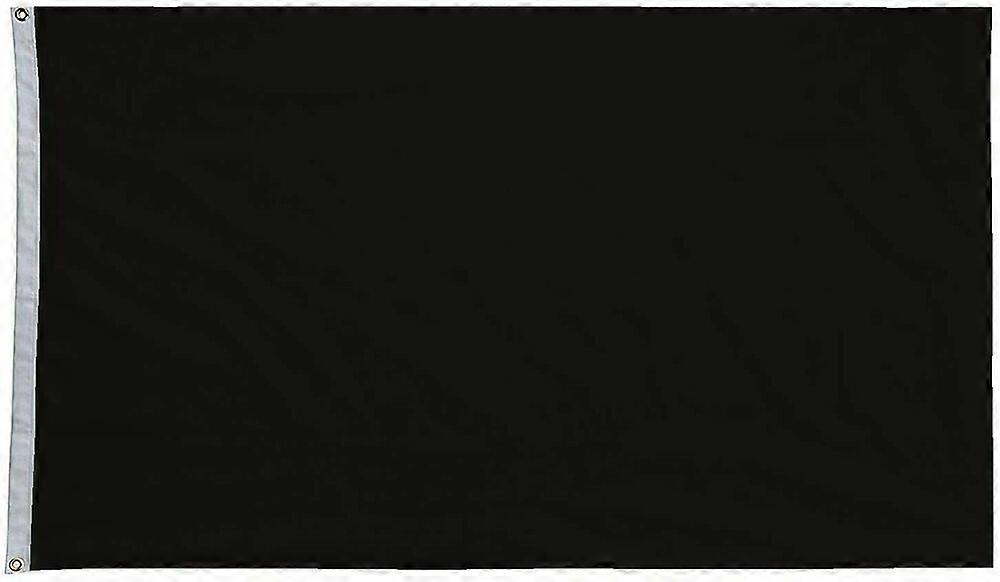 3x5FT Solid Black Flag Artwork Protest Plain Color Banner Dorm Man Cave 100D