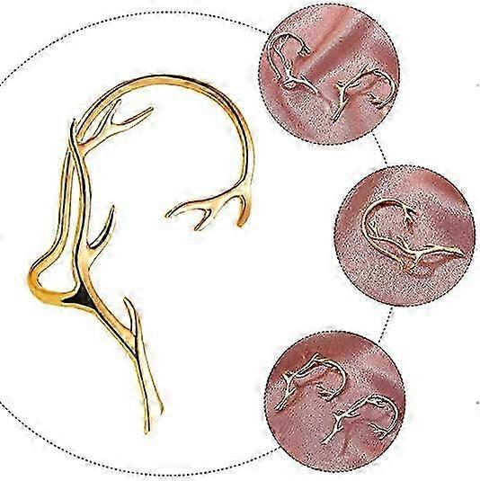 Women Ear Wrap Earrings Ear Cuffs Crawler Classic Tree Branch Non