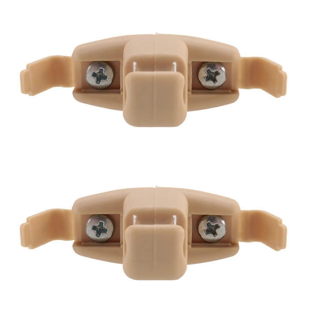 2X Beige Sun Visor Clip Holder Bracket 51168243575 For E46 3 Series 325 M3