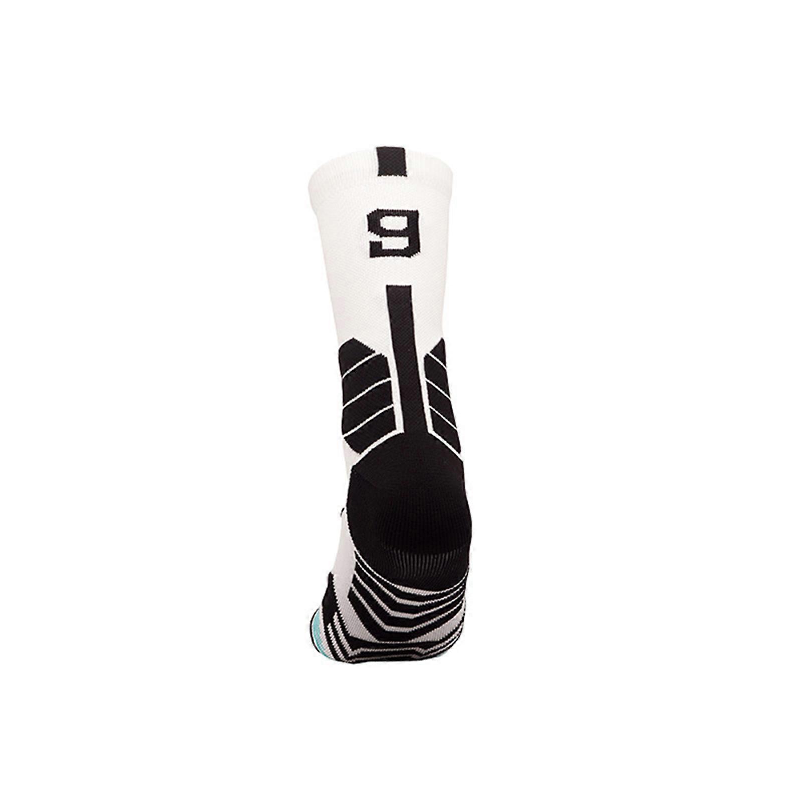 Mens Athletic Cushioned Crew Soft Moisture Control Socks for Basketball Running
