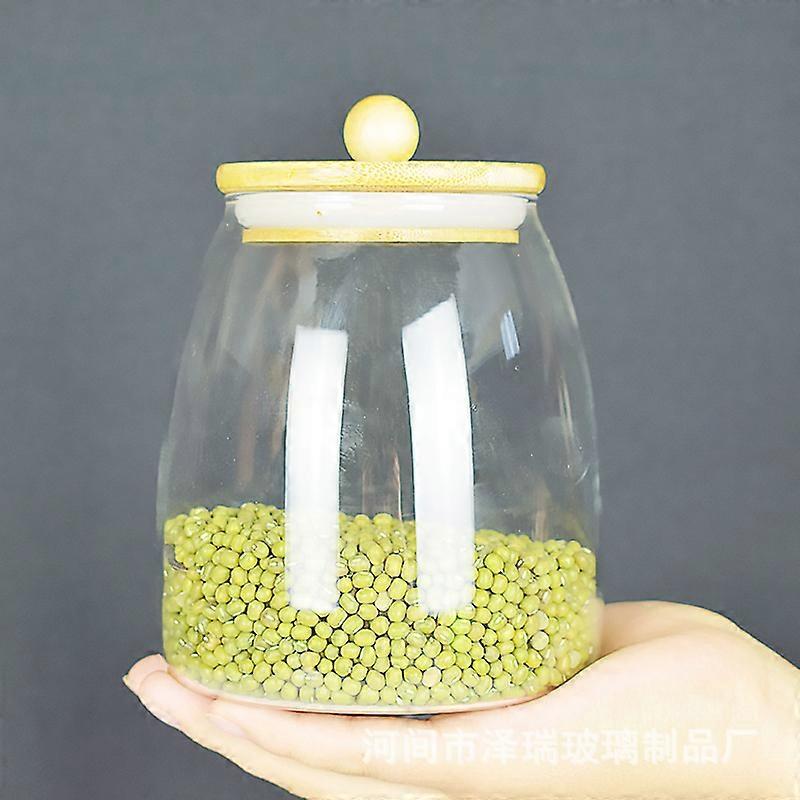 Sealed Glass Can Bottle Storage Container Bottle For Bean Coffee Kitchen Food