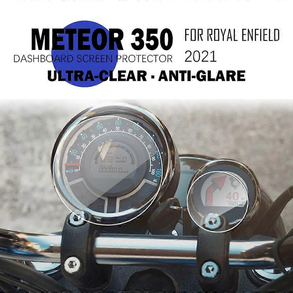 Motorcycle Instrument Protection Film for Royal Enfield Meteor 350 2021 Scratch Cluster Screen TFT LCD Ultra-clear Anti-glare