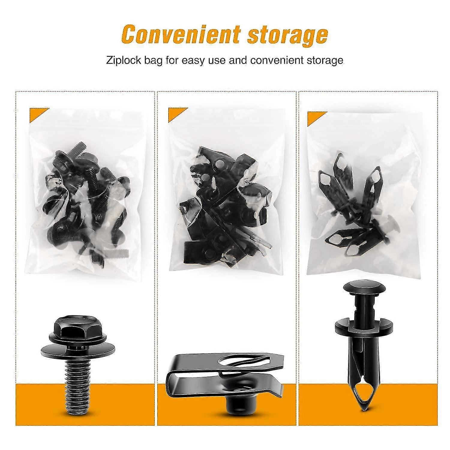 Grc-70 35pcs Engine Under Cover Splash Shield Guard Body Bolts Bumper ...