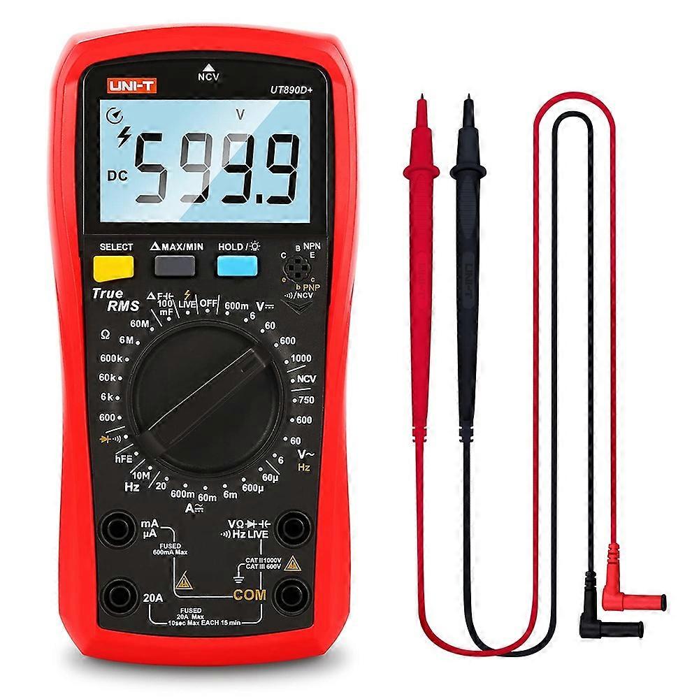 UNI-T UT890D+ Digital Multimeter 6000 Counts True RMS Measurement Tool AC DC Voltage Current Meter (