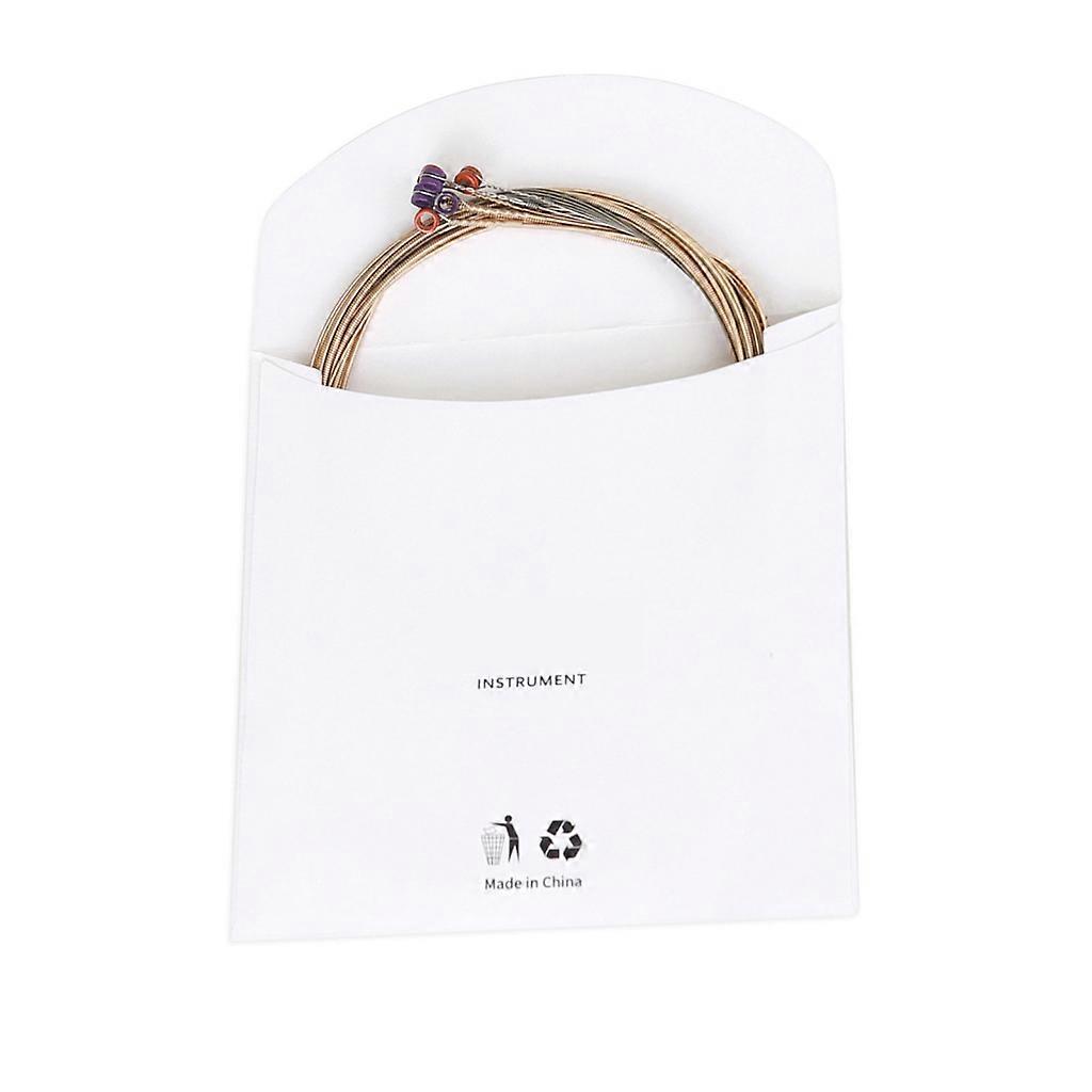 6 Pieces Steel Core Folk Guitar String Replacement Sets Acoustic Guitar Strings