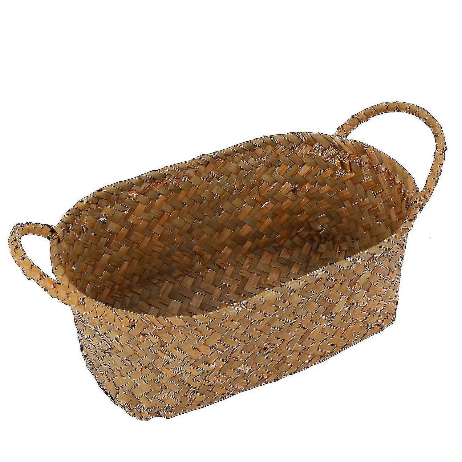 Wicker Weaving Storage Basket Compatible With Kitchen Handmade Small