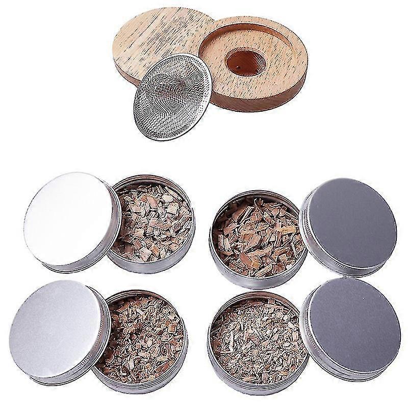 Set de cubierta de cóctel fumador de madera