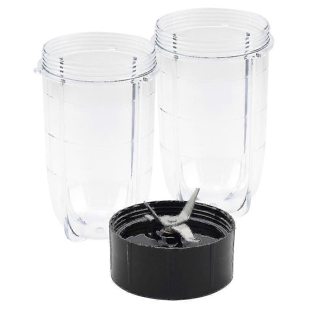 Replacement Blades + 2pcs 16oz Cup Set Compatible With 250w Mb1001 Blender