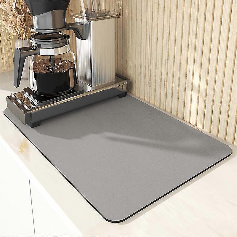 Dish Drying Mat for Kitchen Counter, Coffee Machine Mat Counter Protector, Spill Mat Non-Slip Rubber Mat(50X60cm)