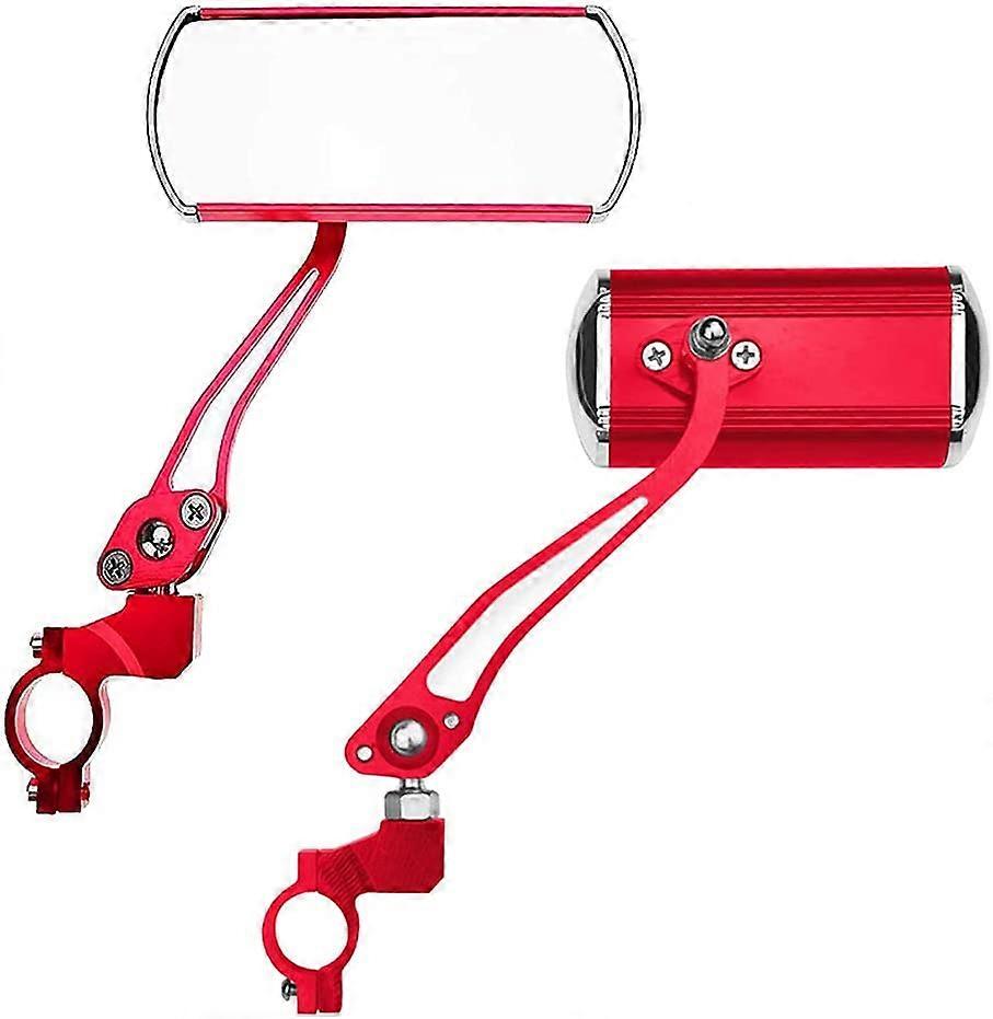 Bicycle mirror bicycle accessories handlebar rear view mirror 360 degree rotation wide angle with adjustable gooseneck and convex glass for road bikin