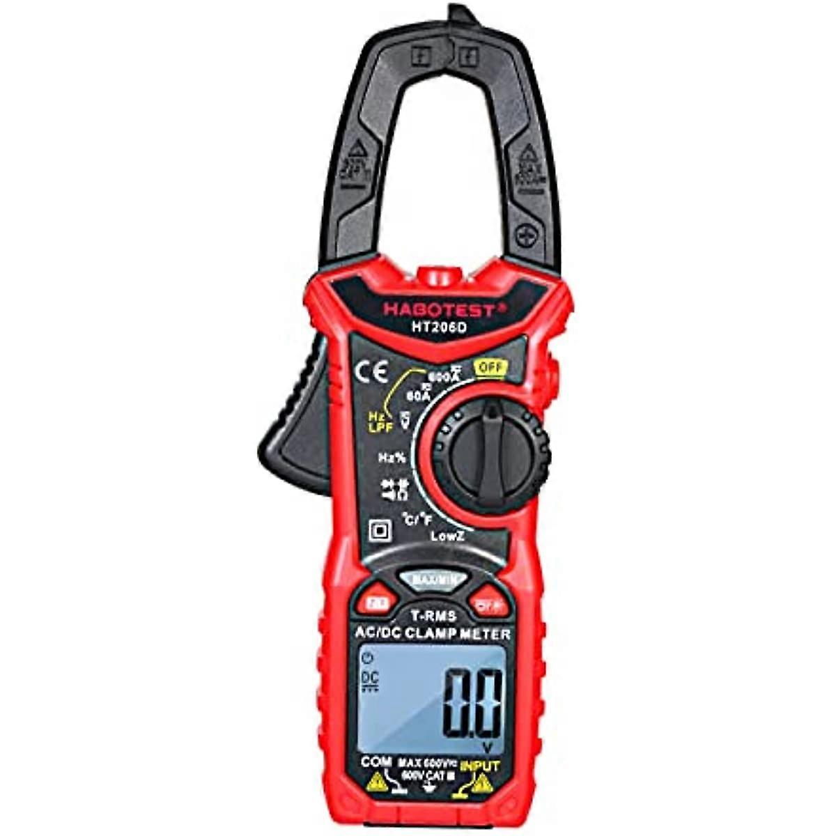 Digital Clamp  Meter for Measuring ACDC Voltage  Current Clamp  Frequency  Duty Cycle  Diode  Resistance  Continuity  Transistors Test