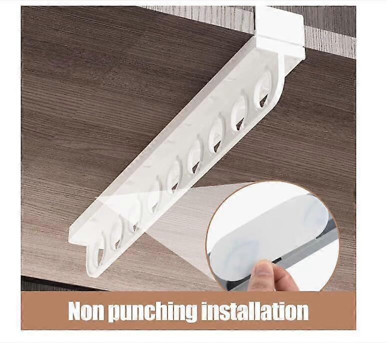 Pull-Out Type Retractable Clothes Rack,2024 Pull Out Closet Rod Without Drilling