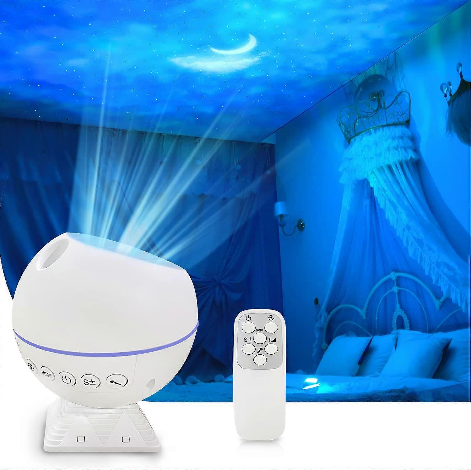 Galaxy Star Sky Projector, Projection Star Night Light, LED Ceiling Projection Night Light Nebula Starry Sky Cloud Moon with Remote Control,10 Colorfu