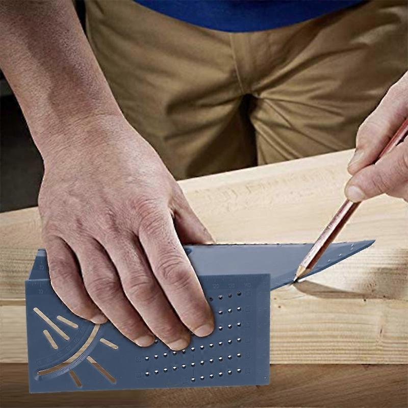 3D Mitre Angle Woodworking 45/90Angle Measuring Square Ruler Multifunctional T-Type Ruler Angle Measuring Tool