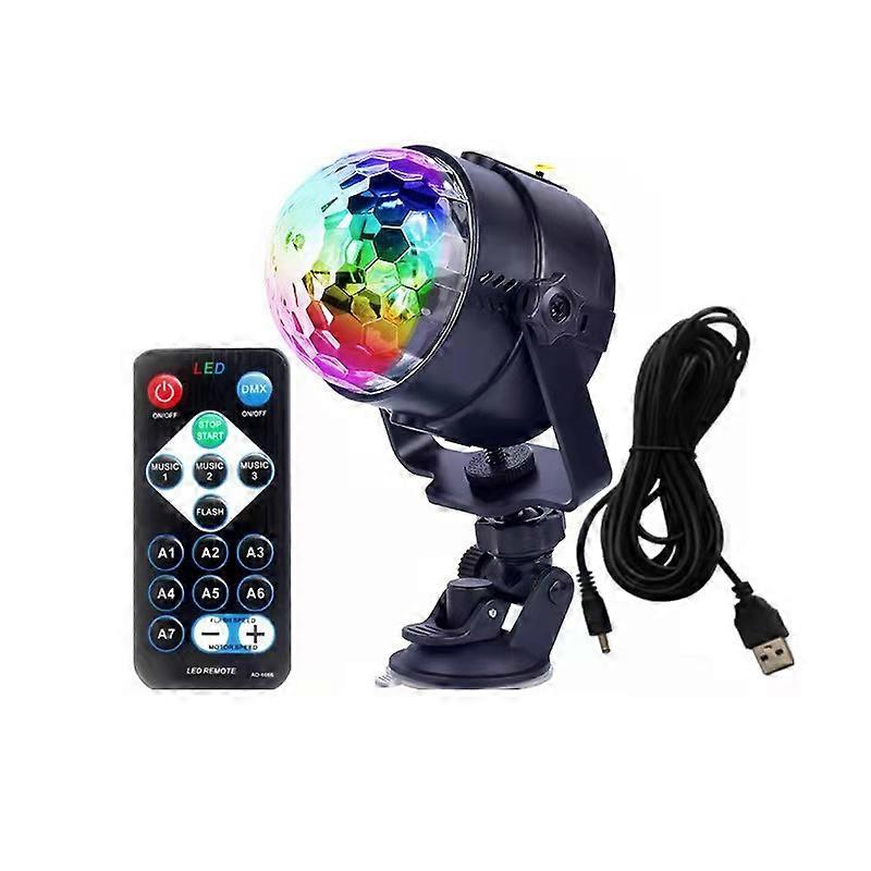 Mirror Ball LED Disco Light Effect 360 Rotatable RGB Disco Ball Party Lights with USB Cable